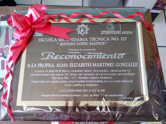 Profra. Alma Elizabeth Martínez González